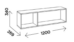 Полка навесная Виллитус М9
