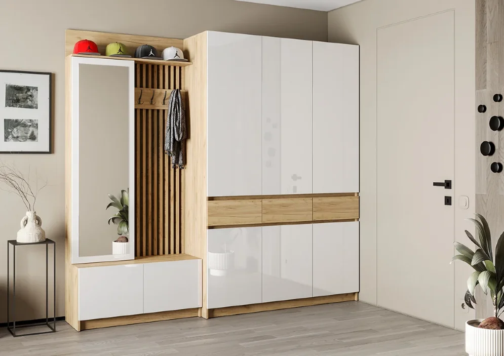 Шкаф 3-х створчатый Стоуби ШК-1500, Белый 