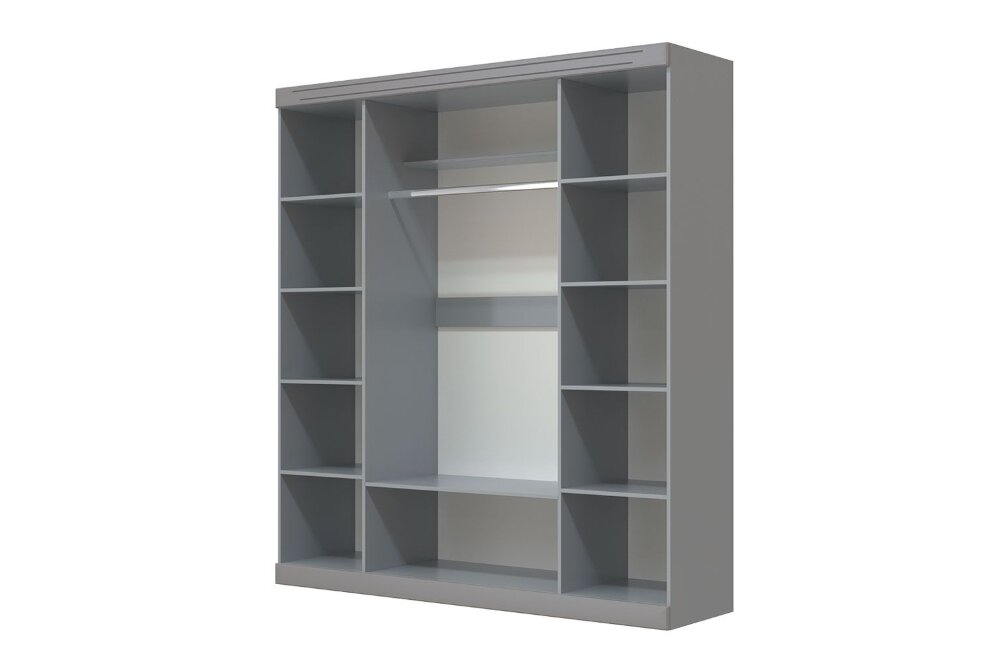 Шкаф 4-х дверный Олимп, антрацит 