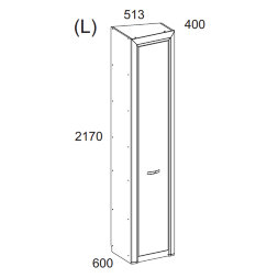 Шкаф переходный 1DT L OLIVIA