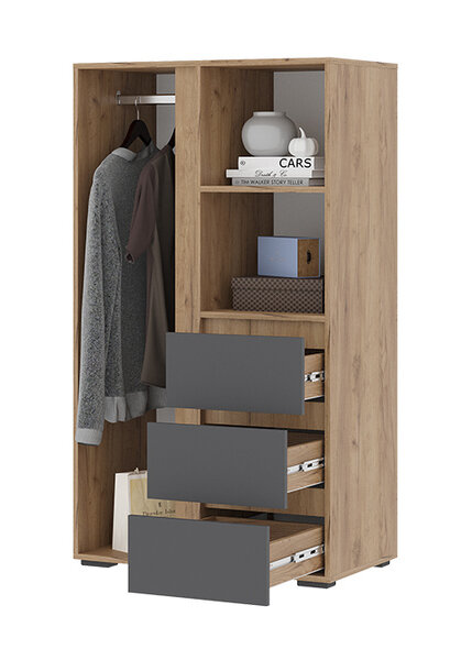 Шкаф ШК-03  Хелен, Графит 