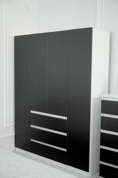 Модульная спальня Парус, белый/Графит 3 