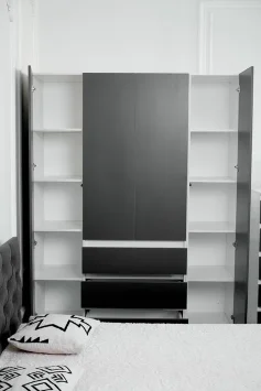 Модульная спальня Парус, белый/Графит 3