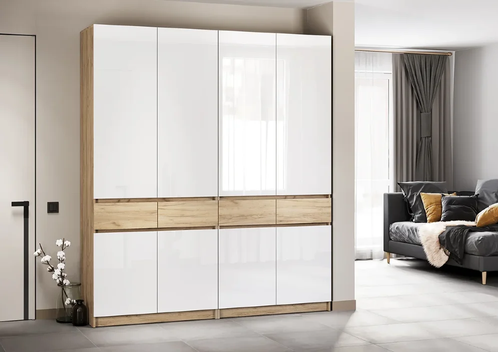 Шкаф 4-х створчатый Стоуби ШК-2000, Белый 