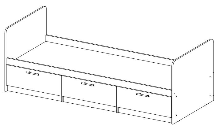 Кровать Вега NEW позитив  