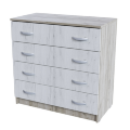 Комод 4 ящика Басса, 79 см, крафт серый 