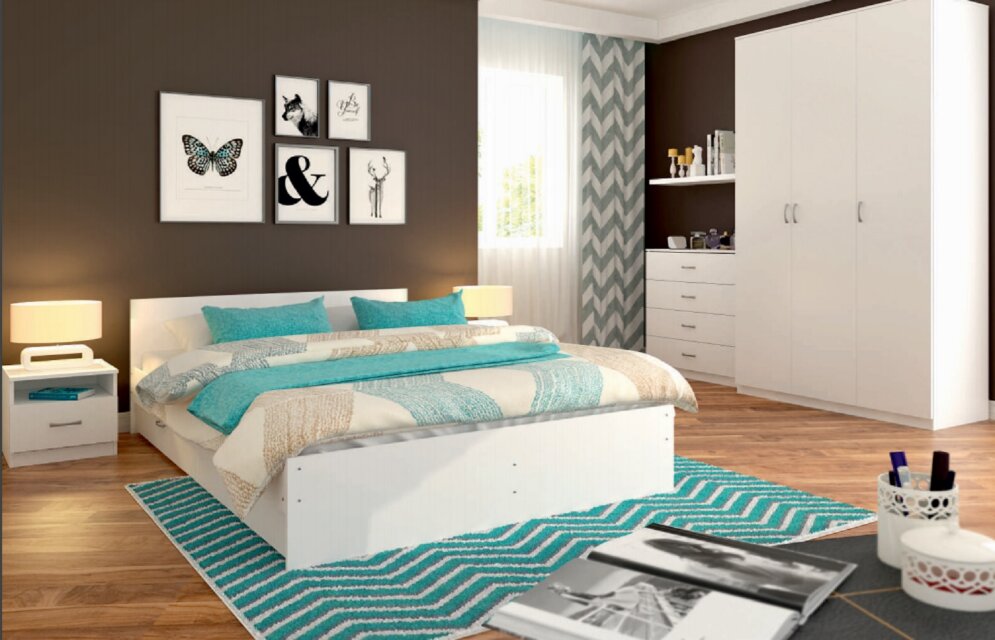 Шкаф 3х-створчатый Осло, белый 