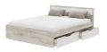 Кровать двуспальная Гармония с ящиками, Крафт 