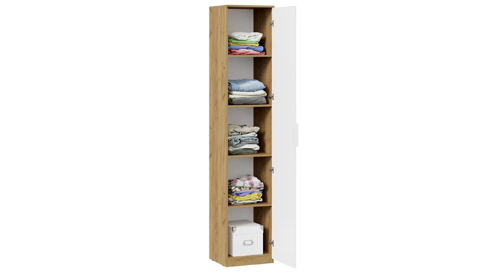Шкаф-пенал для белья Хилтон Исп. 2, Дуб Крафт   