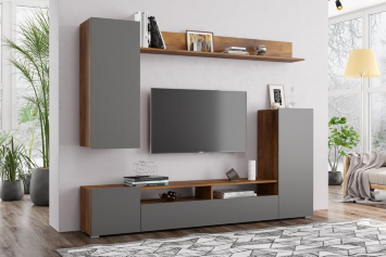 Гостиная Прага-3, Таксония/Диамант серый