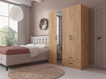 Шкаф четырехдверный Svetlana Loft, дуб золотой