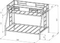 Кровать двухъярусная Гранада 