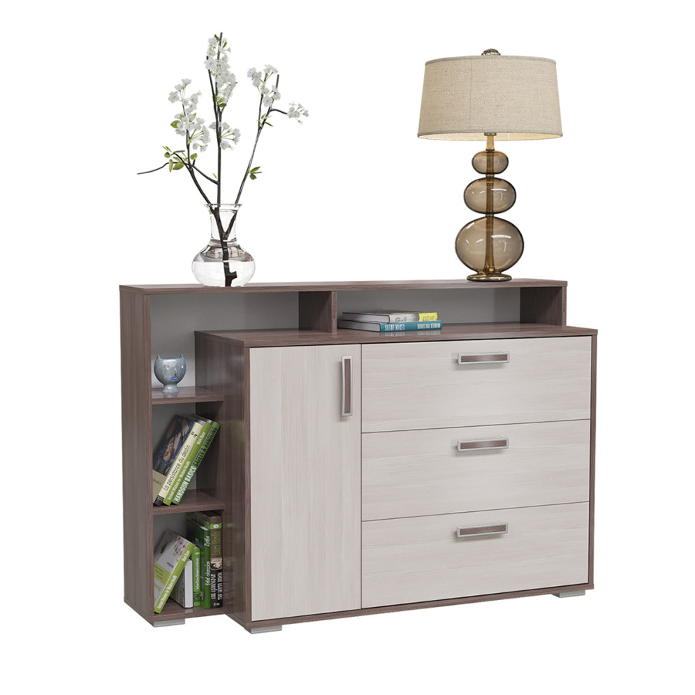 Комод с дверкой и тремя ящиками 