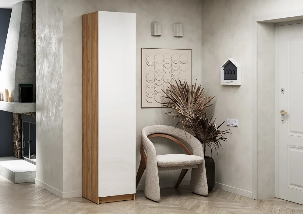 Шкаф-пенал Стоуби ШК-501, Белый 