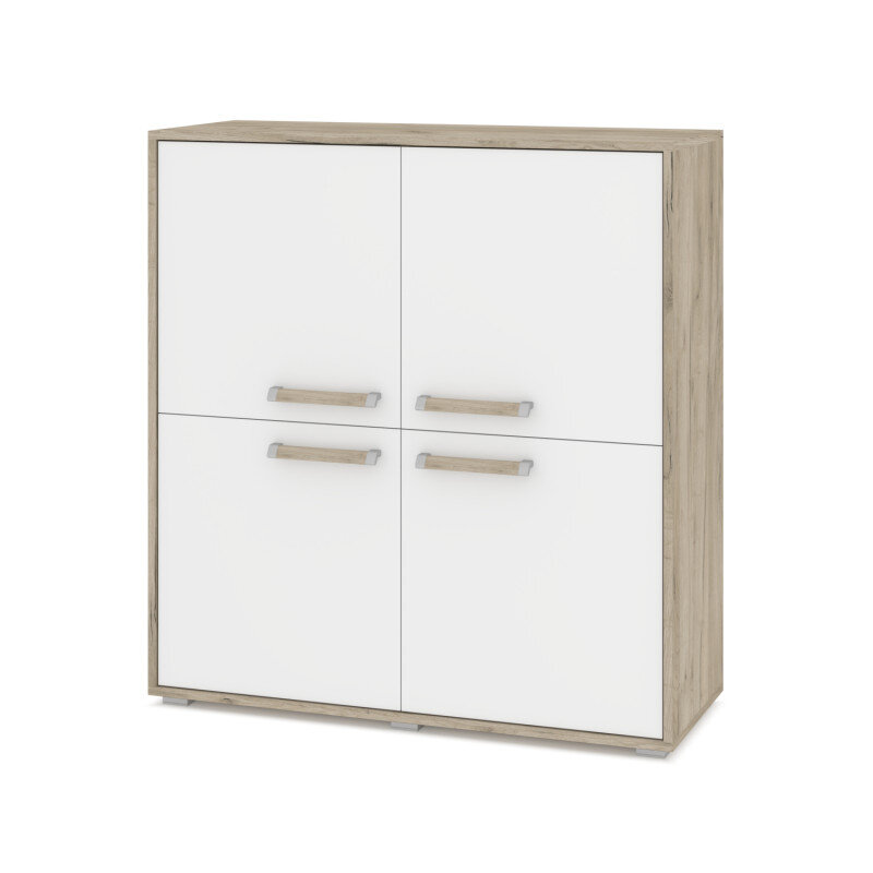 Комод-тумба Флорида, Белый, Серый дуб 