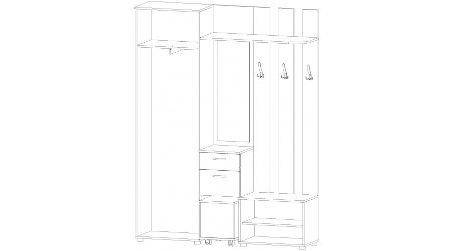 Прихожая Кристина, венге 