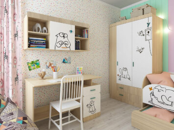 Модульная детская Кот