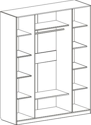 Шкаф 4х-дверный Николь 
