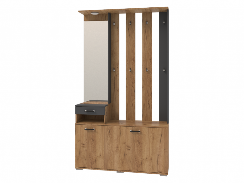 Вешалка с зеркалом Бостон 