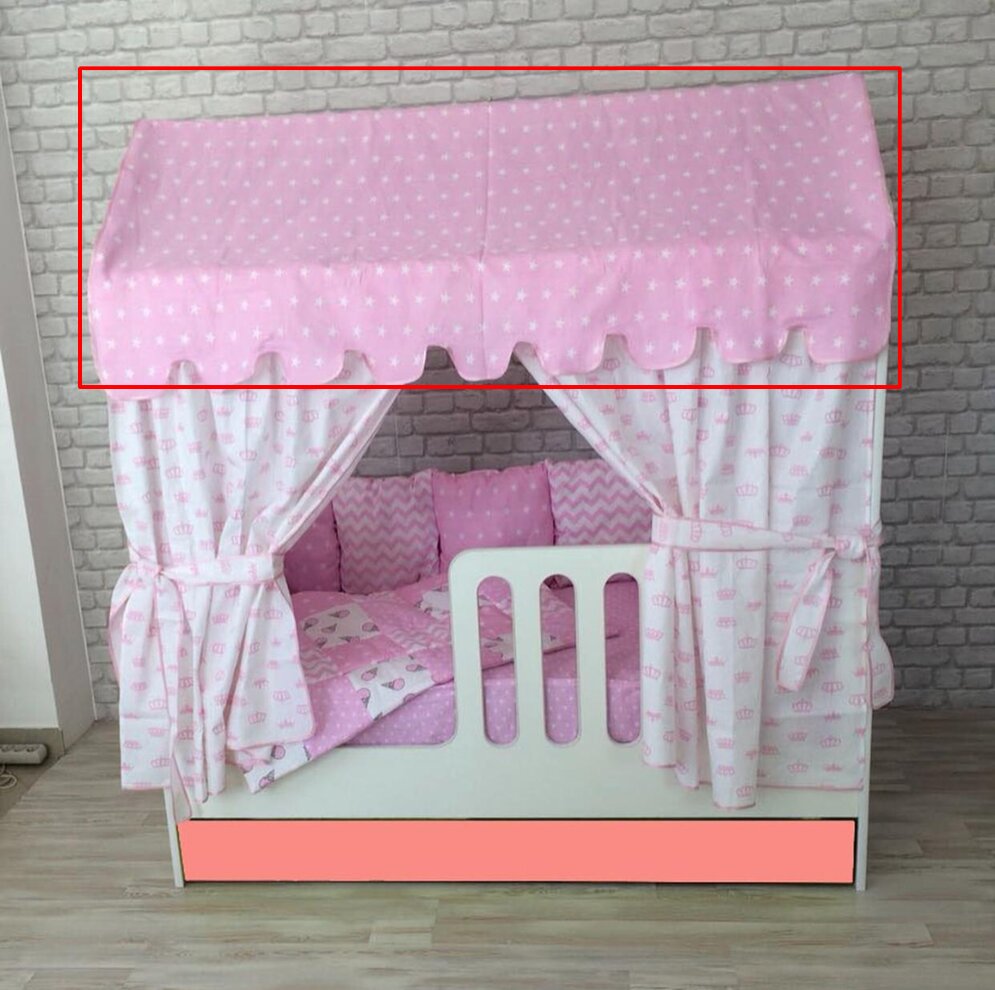 Балдахин для кроватки-домика 