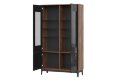 Шкаф-сервант ШКС-2 Brass (Брасс), черный глянец 