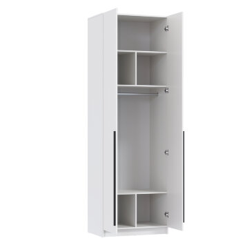 Шкаф 2-х створчатый 67.10 Брандо, МДФ белый