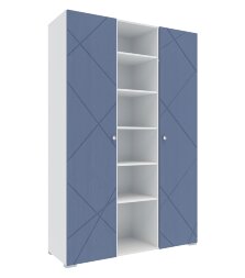 Шкаф комбинированный Абрис, дуб Адриатика синий ПМ-332.25 исп.4