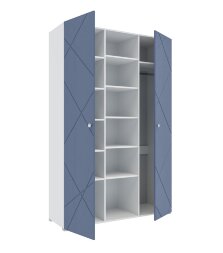 Шкаф комбинированный Абрис, дуб Адриатика синий ПМ-332.25 исп.4