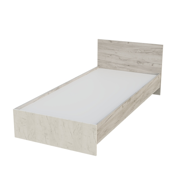 Кровать односпальная Басса, крафт серый 