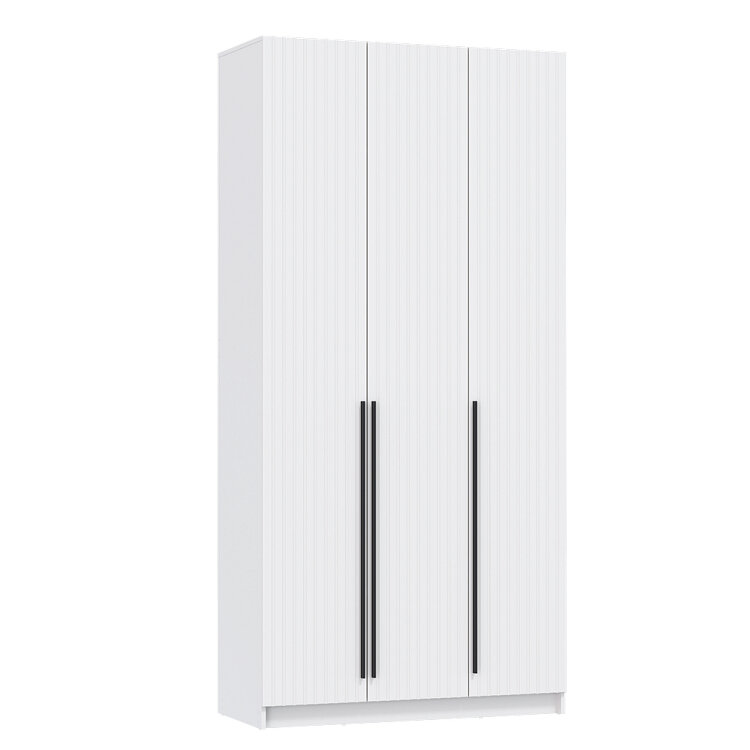 Шкаф 3-х створчатый 67.08 Брандо, МДФ белый (h 248 см)  