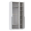 Шкаф 3-х створчатый 67.08 Брандо, МДФ белый (h 248 см)  