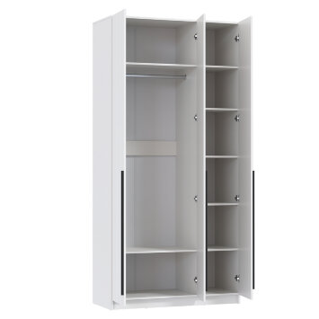 Шкаф 3-х створчатый 67.08 Брандо, МДФ белый