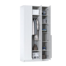 Шкаф 3-х створчатый 67.08 Брандо, МДФ белый