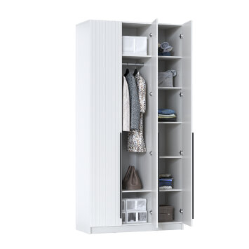 Шкаф 3-х створчатый 67.08 Брандо, МДФ белый