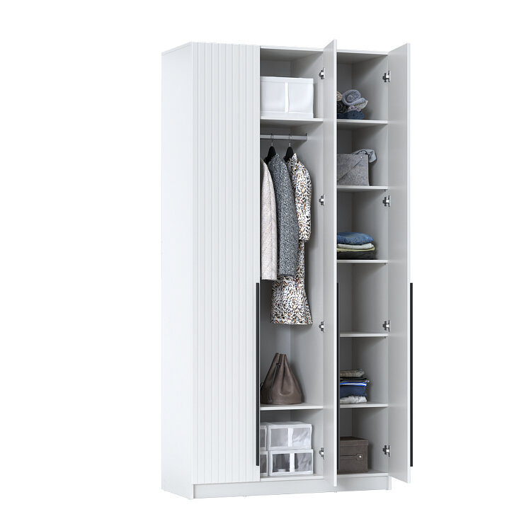 Шкаф 3-х створчатый 67.08 Брандо, МДФ белый (h 248 см)  