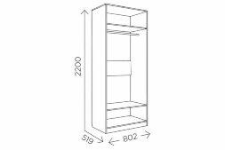 Шкаф 2-х дверный Богуслава