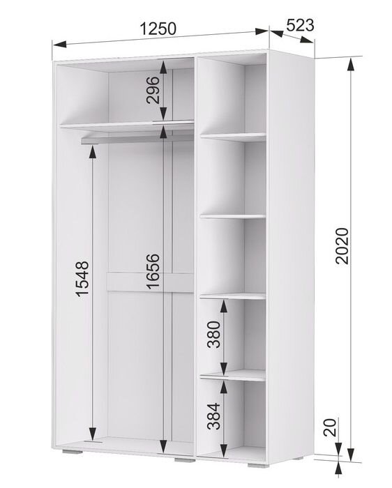 Шкаф трехстворчатый Акцент №25 