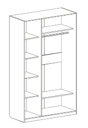 Шкаф 3-дверный Николь