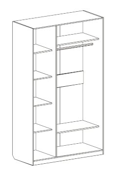 Шкаф 3-дверный Николь