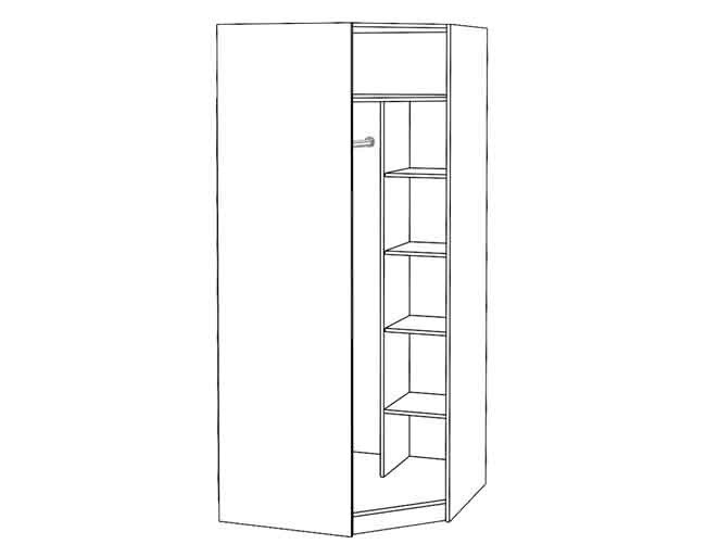 Шкаф угловой Диана  