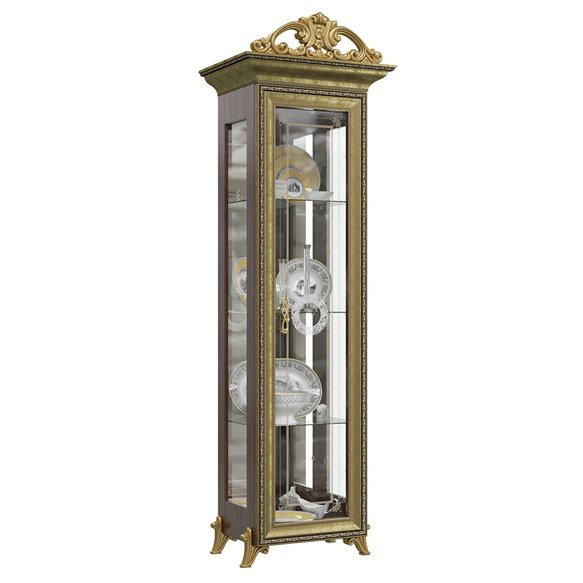 Шкаф-витрина Версаль 1 дверь, Орех 