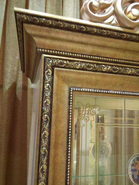 Шкаф-витрина Версаль 1 дверь, Орех 