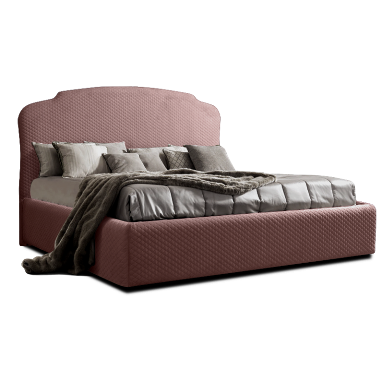 Кровать Rimini Пепельно-розовый 