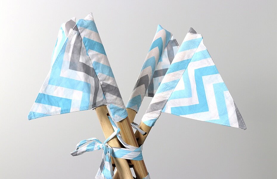 Детский вигвам игровой, зигзаг небесный 