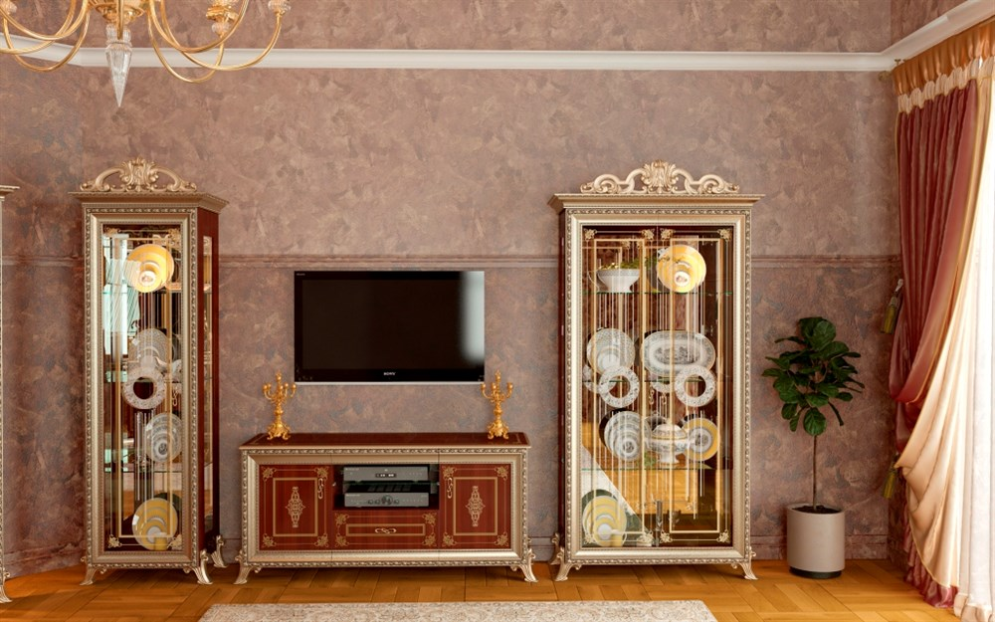 Шкаф 2-х дверный Версаль, Орех 