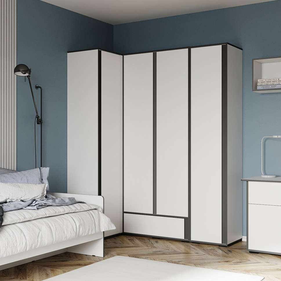 Шкаф угловой приставной Асцелла 