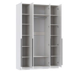 Шкаф 4-х створчатый 67.09 Брандо, МДФ белый