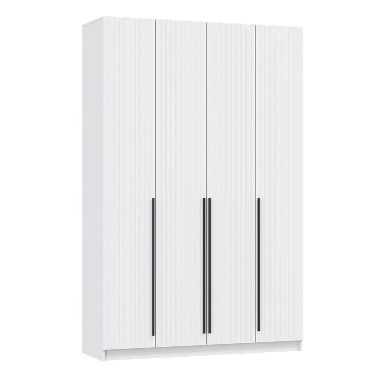 Шкаф 4-х створчатый 67.09 Брандо, МДФ белый (h 248 см)  