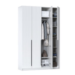 Шкаф 4-х створчатый 67.09 Брандо, МДФ белый