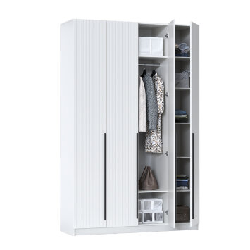 Шкаф 4-х створчатый 67.09 Брандо, МДФ белый